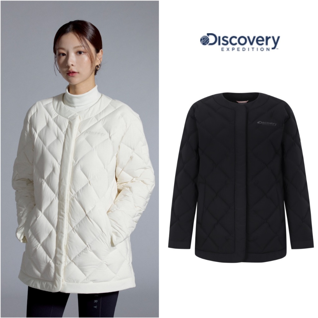 限時特價 ❗️韓國 Discovery Expedition 23FW 女裝 輕量圓領中長版羽絨外套 鵝絨外套