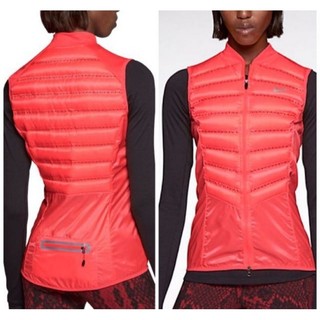 95新 Nike Aeroloft 800 Vest 高階 女款羽絨背心 運動 反光 健身 防風 吸濕排汗 夜跑 m號