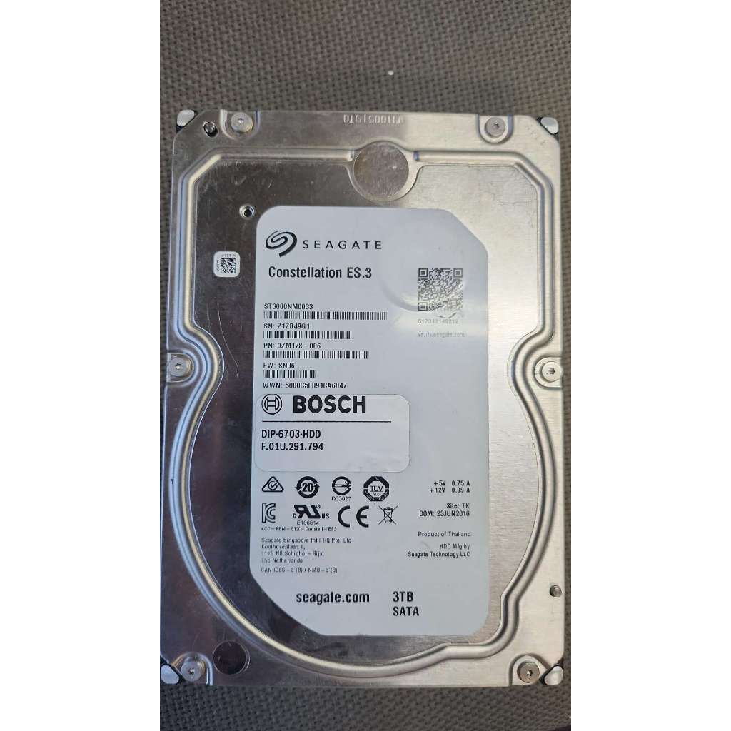 希捷 故障品 3TB 3T 3000GB ST3000NM0033 11H619