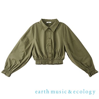 earth music&ecology 打攬短版開襟襯衫(LA37L0A0100)