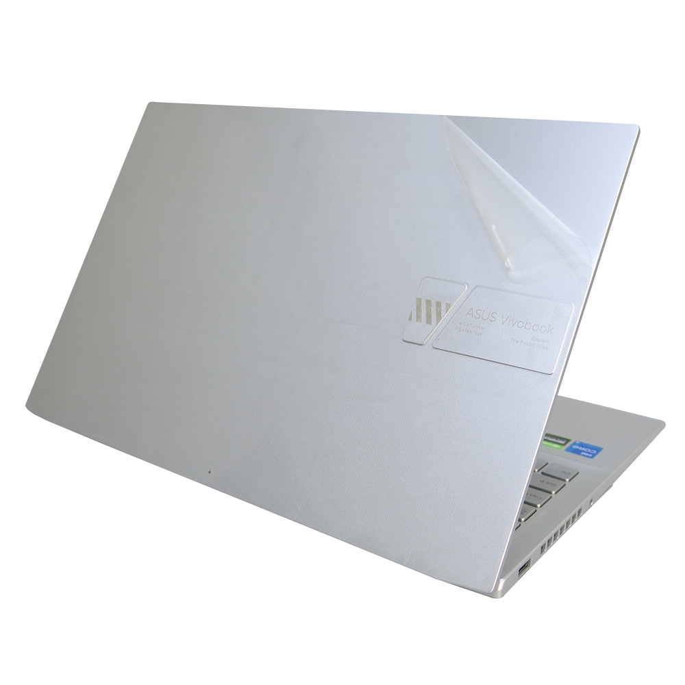 【Ezstick】ASUS VivoBook Pro 15 K6502 酷玩銀 透明機身貼 (上蓋、鍵盤週圍、底部貼)