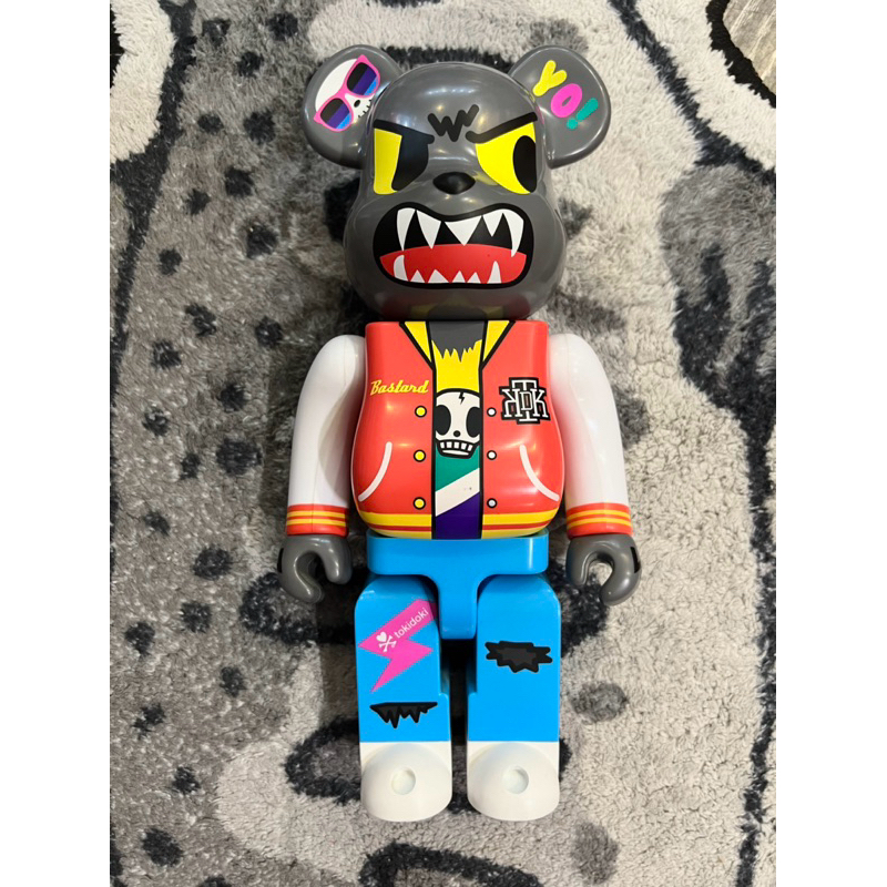 BLS • 無盒 BE@RBRICK x TOKIDOKI 400% 灰狼 稀有老品