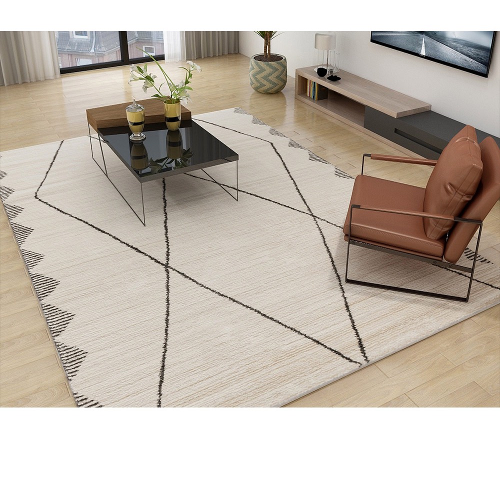 范登伯格   比利時 FJORD簡約加大空間視覺延伸地毯-交錯 (160x230/200x290cm)