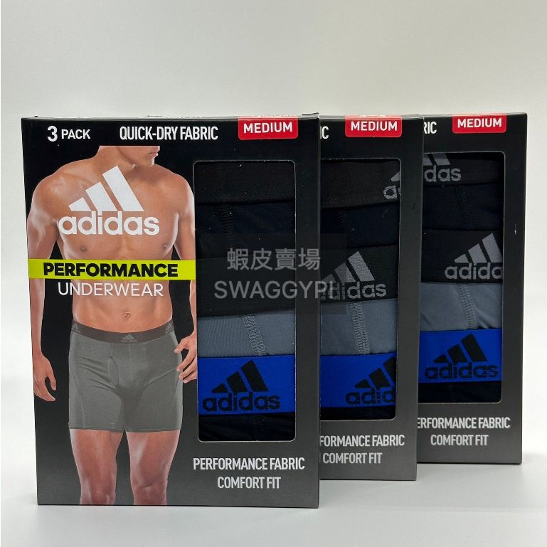 ADIDAS 愛迪達 男運動內褲 3入組 健身 慢跑 快乾 現貨 好市多 代購