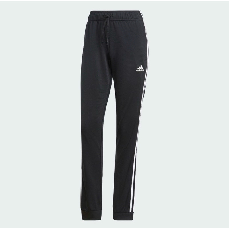 全新 Adidas 愛迪達 ESSENTIALS 運動長褲女 H48447黑色運動長褲 M號