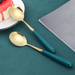金湯匙 金色餐具 網紅金湯匙 鏡面湯匙 環保餐具 不鏽鋼攪拌勺 廚房用品 贈品禮品 A6167