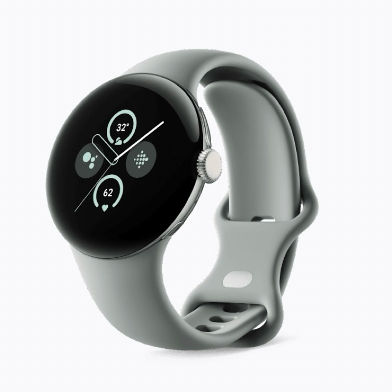 【全新未拆】Google pixel watch 2 LTE版 香檳金鋁製錶殼/霧灰色運動錶帶