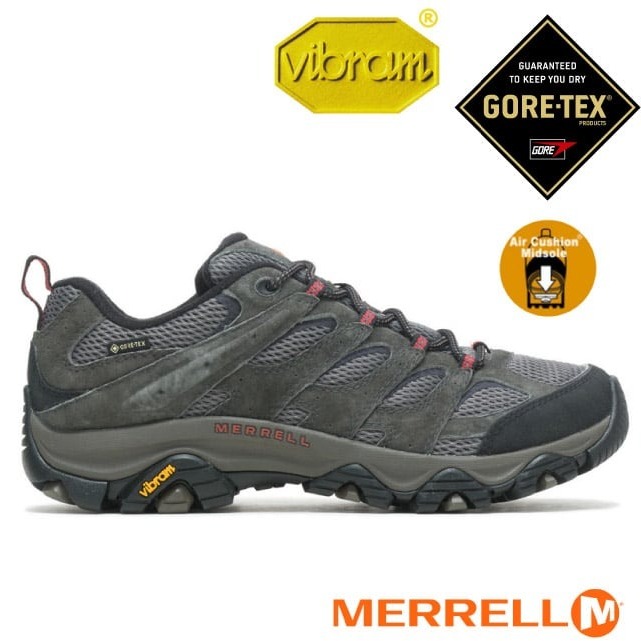 【美國 MERRELL】新款8折送》男 款3E寬楦輕量防水短筒健行登山鞋 CORE-TEX_ML036263W