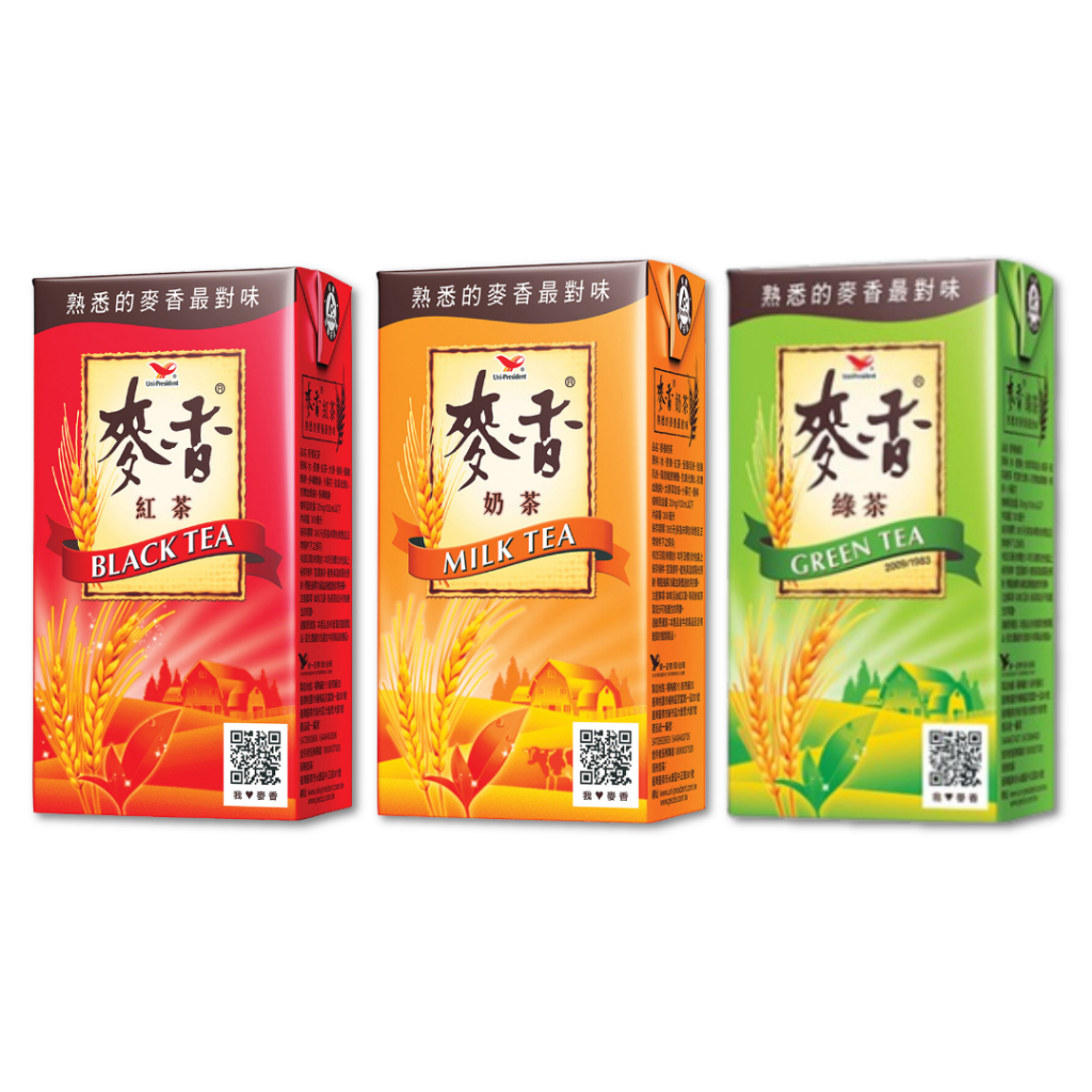 麥香紅茶 奶茶 綠茶 300ml 鋁箔包 小時候