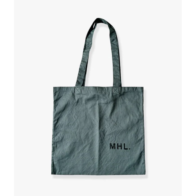全新現貨 MHL 日本 東京 側背 手提 帆布袋 Margaret Howll 購物袋 帆布包 日本製 綠色