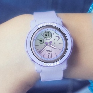 CASIO 卡西歐 BABY-G系列 寬型錶面漸層色調夜空手錶 BGA-290DS-2A