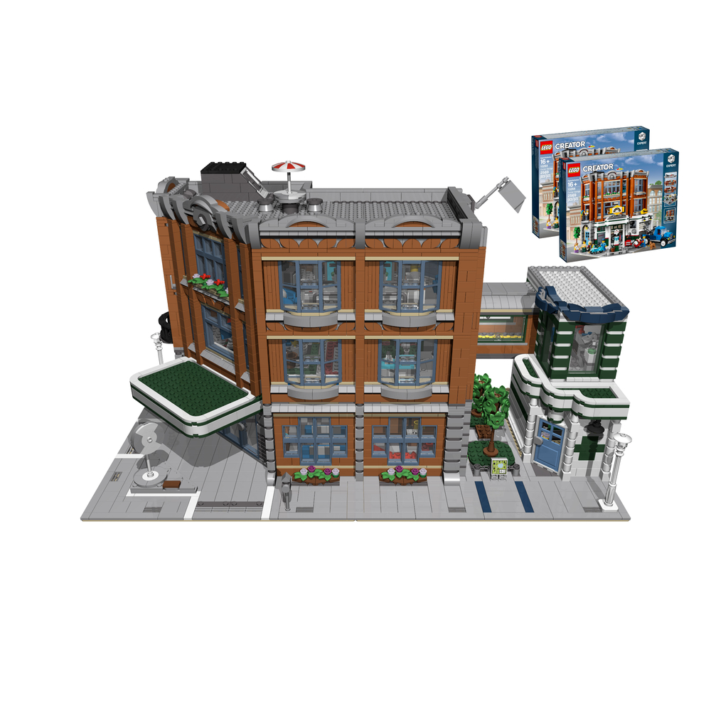 10264 改 醫院 醫療大樓 搭建圖 圖紙 LEGO 樂高 MOC 汽車維修
