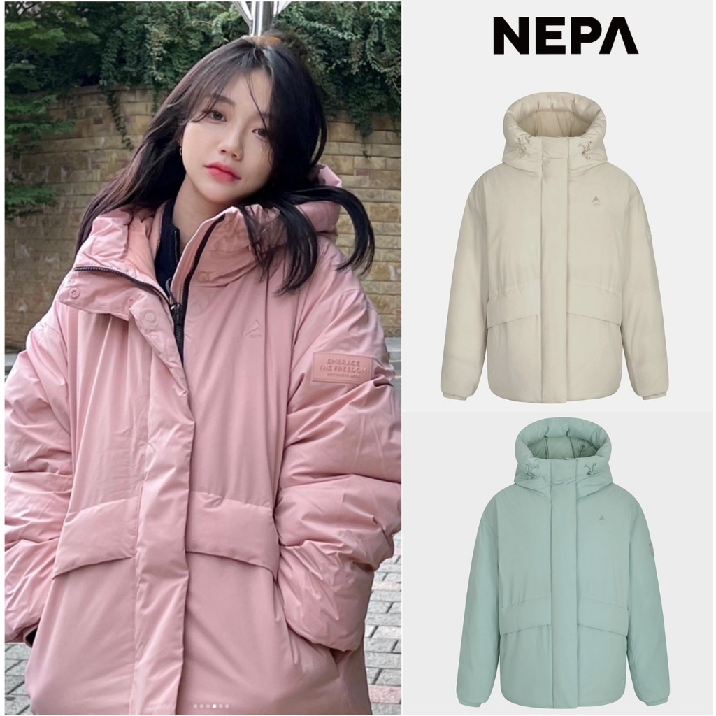 過季零碼特賣❗️韓國 NEPA 女裝 C-TR Airgram™Thermo 連帽鵝絨外套 連帽羽絨外套