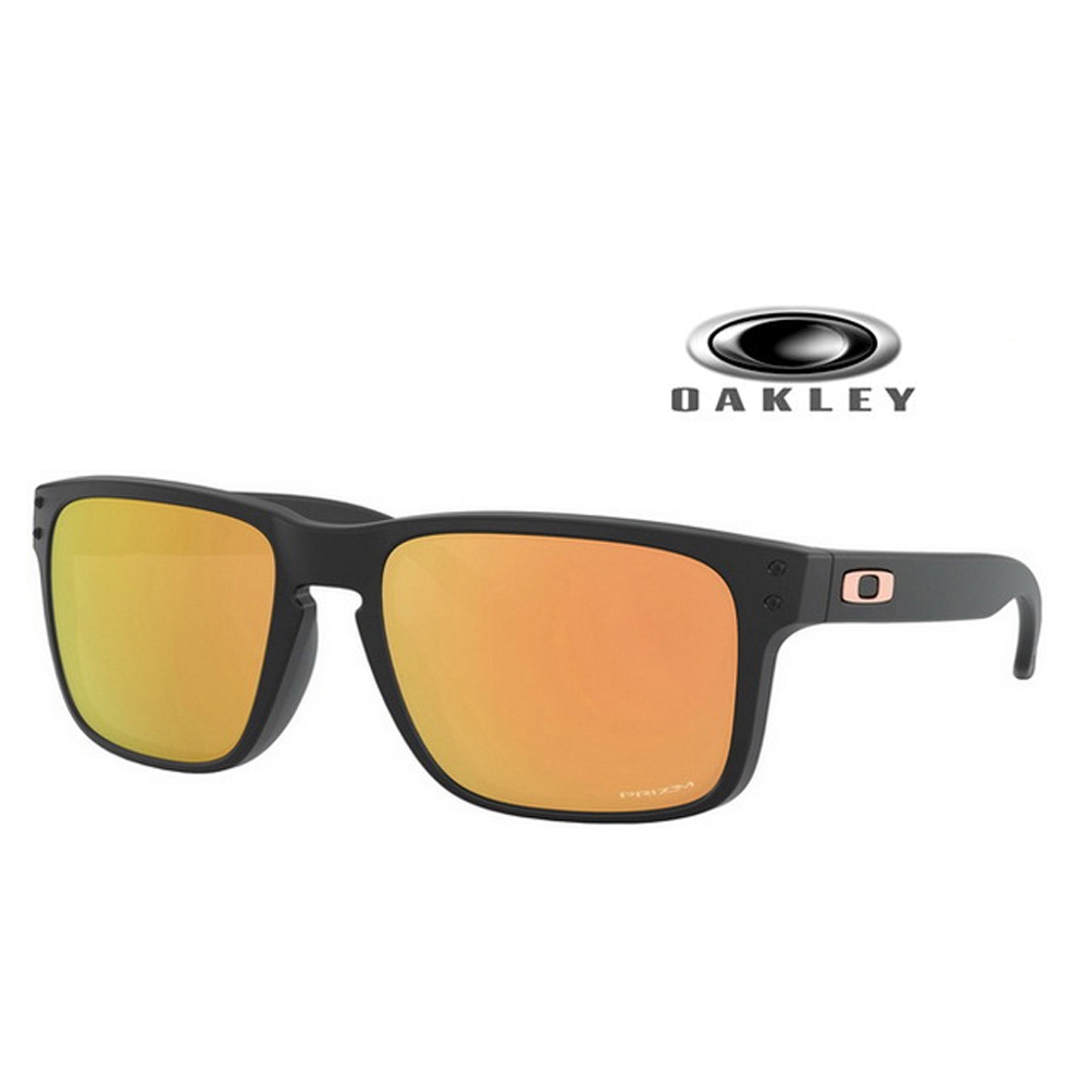 Oakley 奧克利 HOLBROOK 亞洲版 輕量運動太陽眼鏡 OO9244 49 霧黑框水銀鍍膜深茶鏡片 公司貨