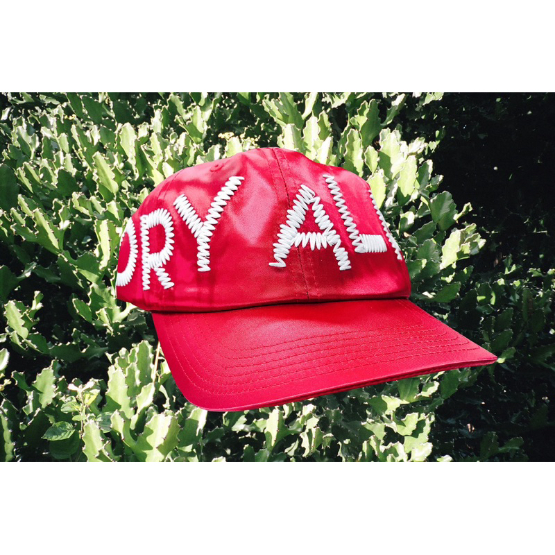 HUMAN MADE x CPFM DRY ALLS SATIN HAT RED OFF WHITE 紅鴨舌帽