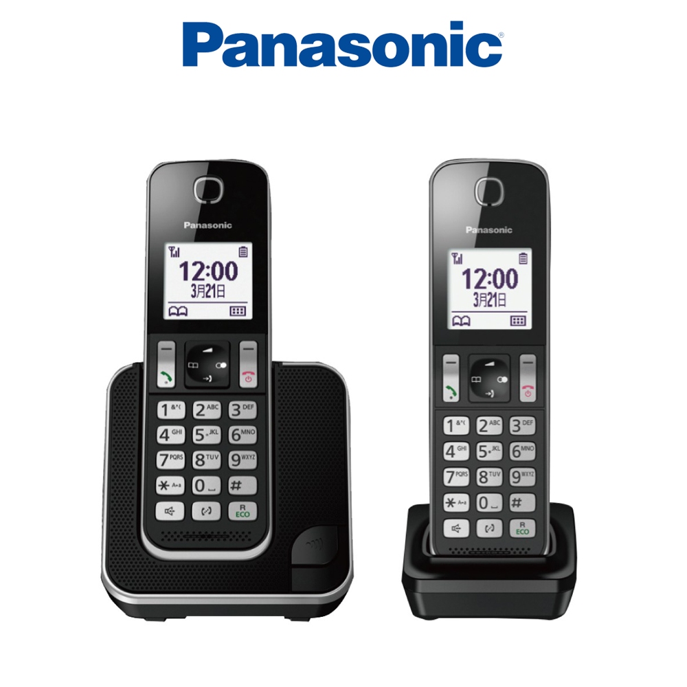 Panasonic 國際牌 中文顯示雙子機數位無線電話 KX-TGD312TW