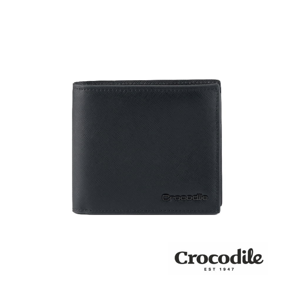 Crocodile鱷魚皮件 皮夾 薄短夾 錢包 雙鈔 8卡RFID Aston奧斯頓系列-0103-11404-新品上市