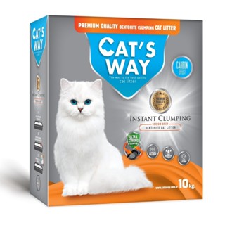 貓趣味盒裝貓砂礦砂 10KG 低粉塵高凝結 天然礦物砂 Cat's WAY