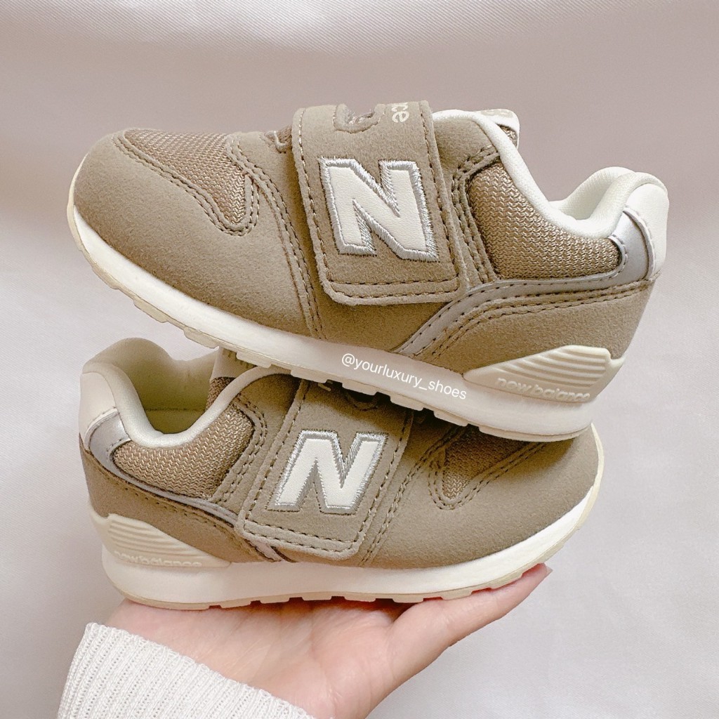 【Luxury】New Balance 童鞋 996 Wide 寬楦 米白 無鞋帶 魔鬼氈 學步鞋 小中童 NB 紐巴倫