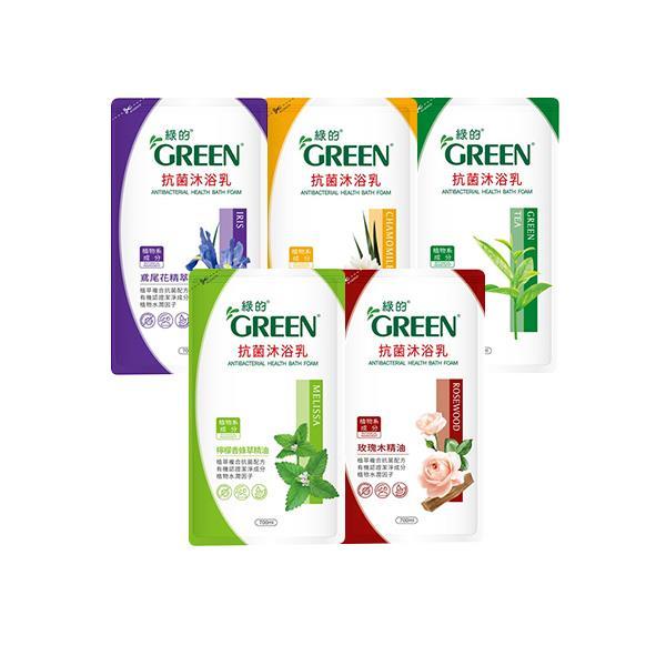 綠的GREEN 抗菌沐浴乳700ml補充包