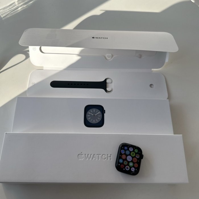 【艾爾巴二手】Apple watch S8 45mm GPS A2771 黑色 #二手手錶#嘉義店FD27R