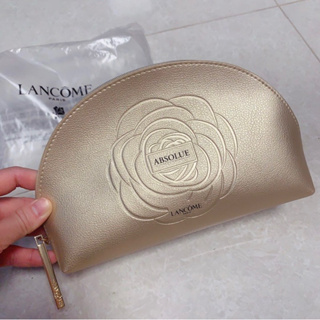 Lancôme 蘭蔻 lancome ❤️ 化妝包 化妝袋 收納包 收納袋 旅行袋 旅行包 大容量 質感 金色 玫瑰