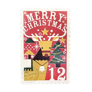 APJ x Shunsuke Satake 耶誕系列 郵票造型明信片 - 馴鹿 ( 1000121059 )