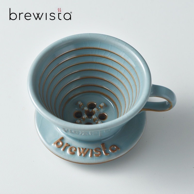 Brewista 第二代 五孔蛋糕濾杯 陶瓷濾杯 155濾杯／冰晶藍 黑曜金