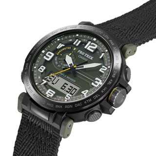 【CASIO】PROTREK PRG-601YB-3 太陽能登山錶系列/51mm/綠/公司貨【第一鐘錶】