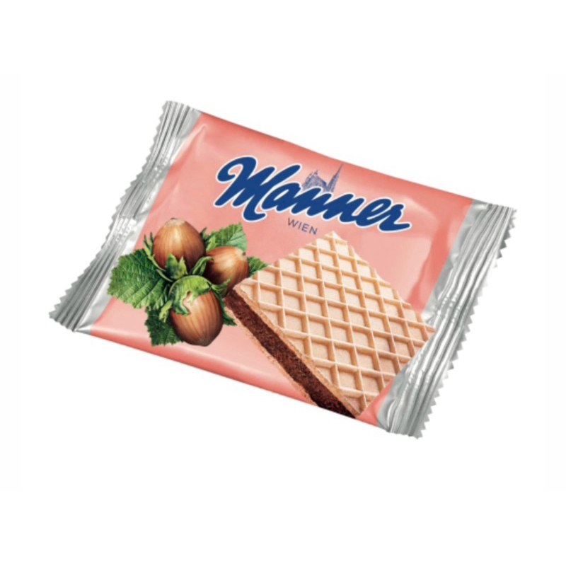 馨❤️［現貨］”全素可食”奧地利Manner榛果巧克力威化餅乾 薄版（全店滿千免運）