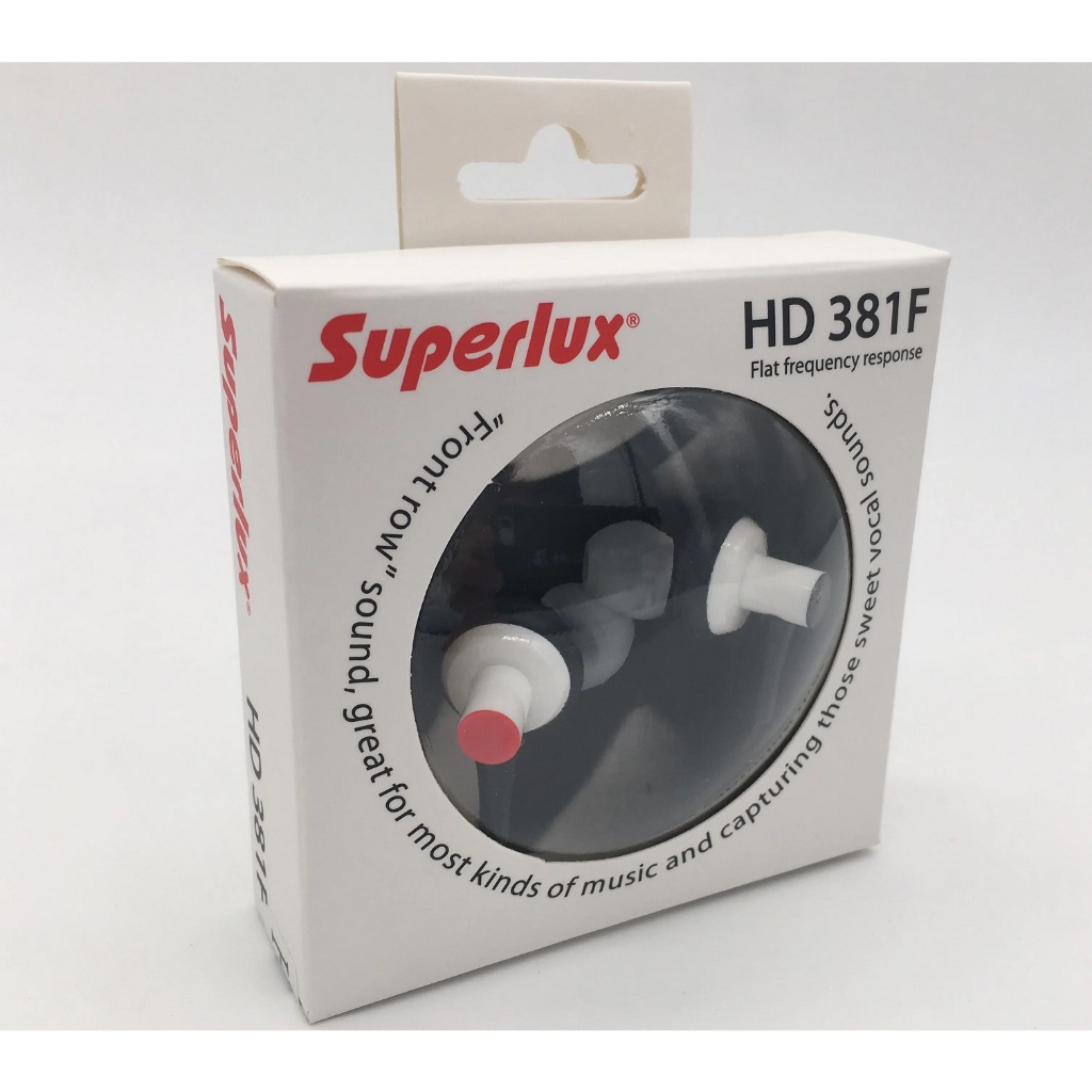 Superlux舒伯樂 監聽級內耳式耳機 HD381 HD381F