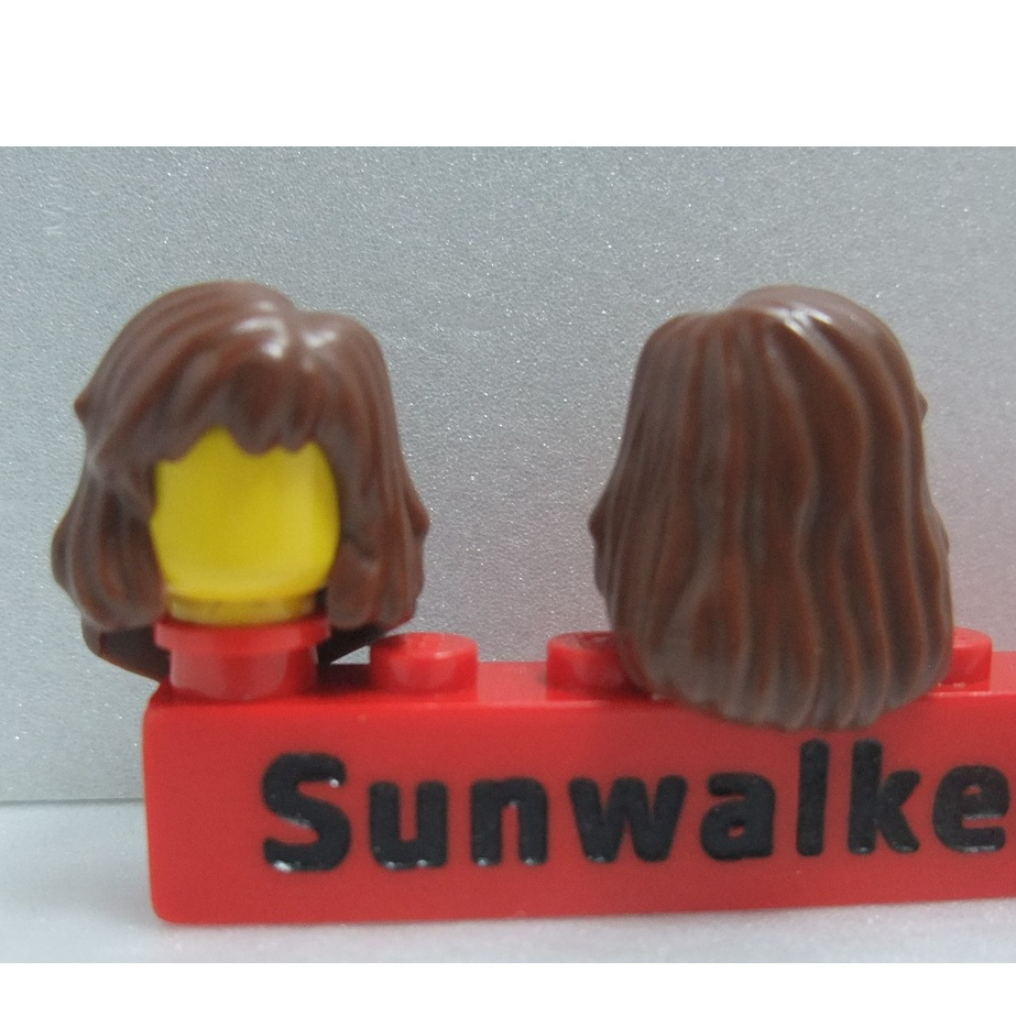 【積木2010】樂高 LEGO 紅棕色 波浪 長髮 / 妙麗 頭髮 女生頭髮 40251 (H-07)