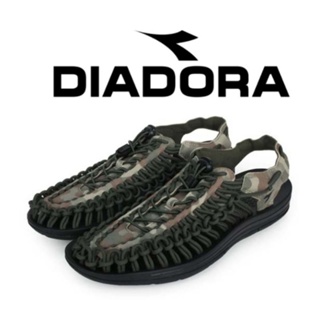 DIADORA 男編織涼鞋＜35＞-沙灘鞋 健走鞋 水陸鞋 DA71205 黑迷彩綠