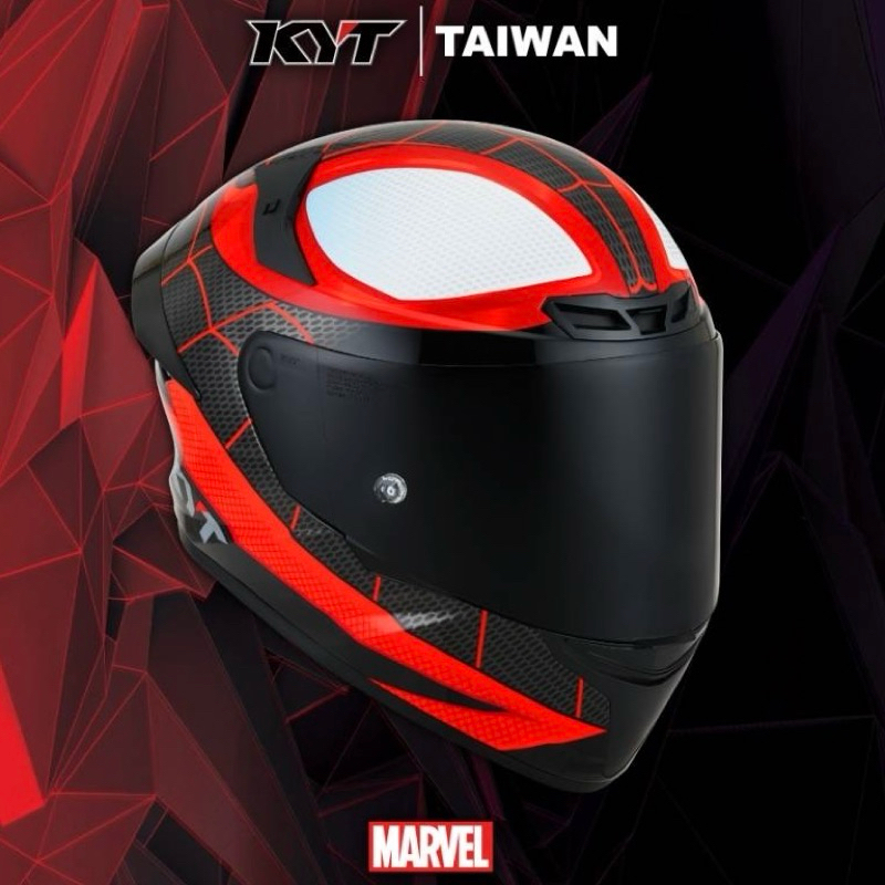 KYT 安全帽 TTC  邁爾斯 蜘蛛人 全罩 SPIDER MAN 漫威 tt-course 墨片 多層膜 電鍍 鏡片