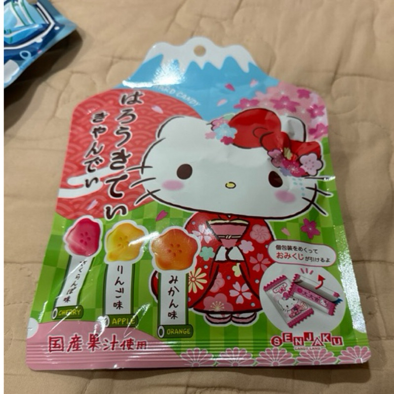 扇雀飴 彈珠汽水糖  凱蒂貓 綜合水果 汽水糖 SENJAKU Kitty 汽水糖 蘇打糖 日本 零食 糖果 風味糖