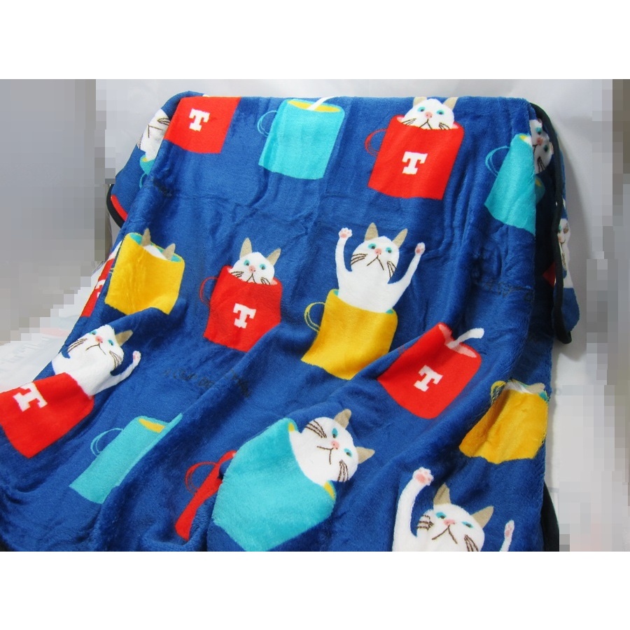 【魯蛋爺收藏品】BED0127 杯子貓 貓咪貓頭貓臉 柔軟寵物毯 毛毯 睡墊/小毯子/小棉被.睡毯 珊瑚絨嬰兒毯