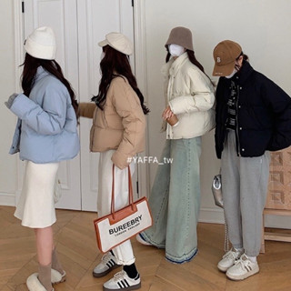 輕量保暖❗️韓國小個子短版麵包衣外套 輕量羽絨棉外套 鋪棉保暖厚外套 羽絨外套 防潑水外套 無帽外套 加厚外套 短版外套