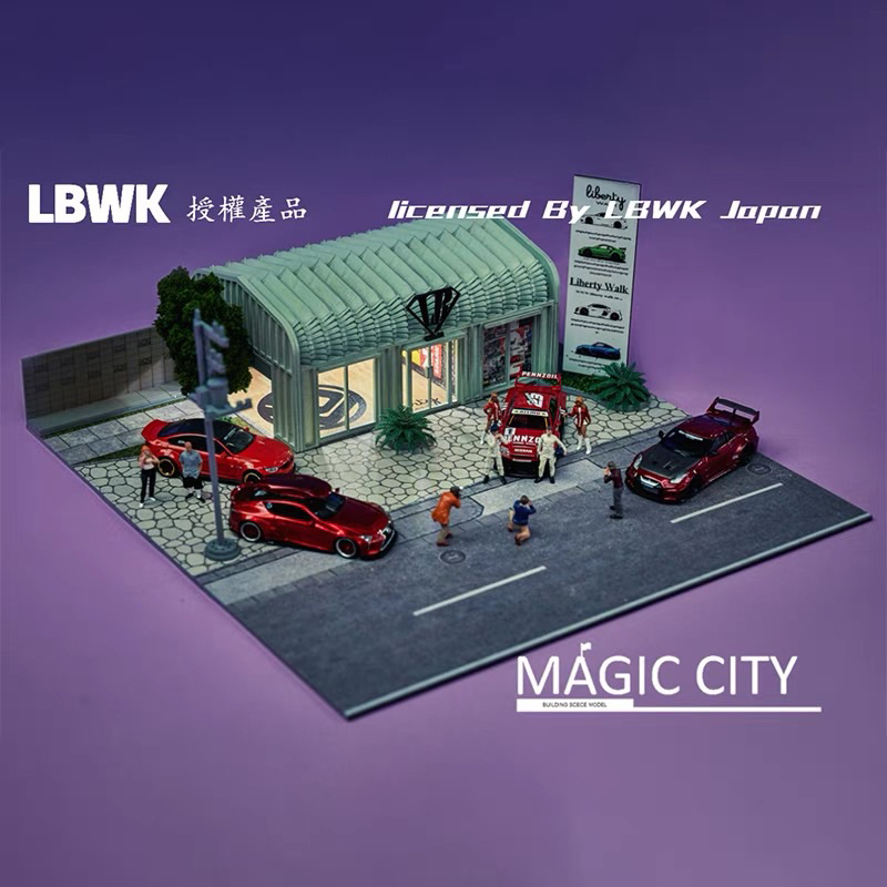 （預購款）Magic City魔都 1:64 日本LBWK總部街景 場景仿真模型 亮
