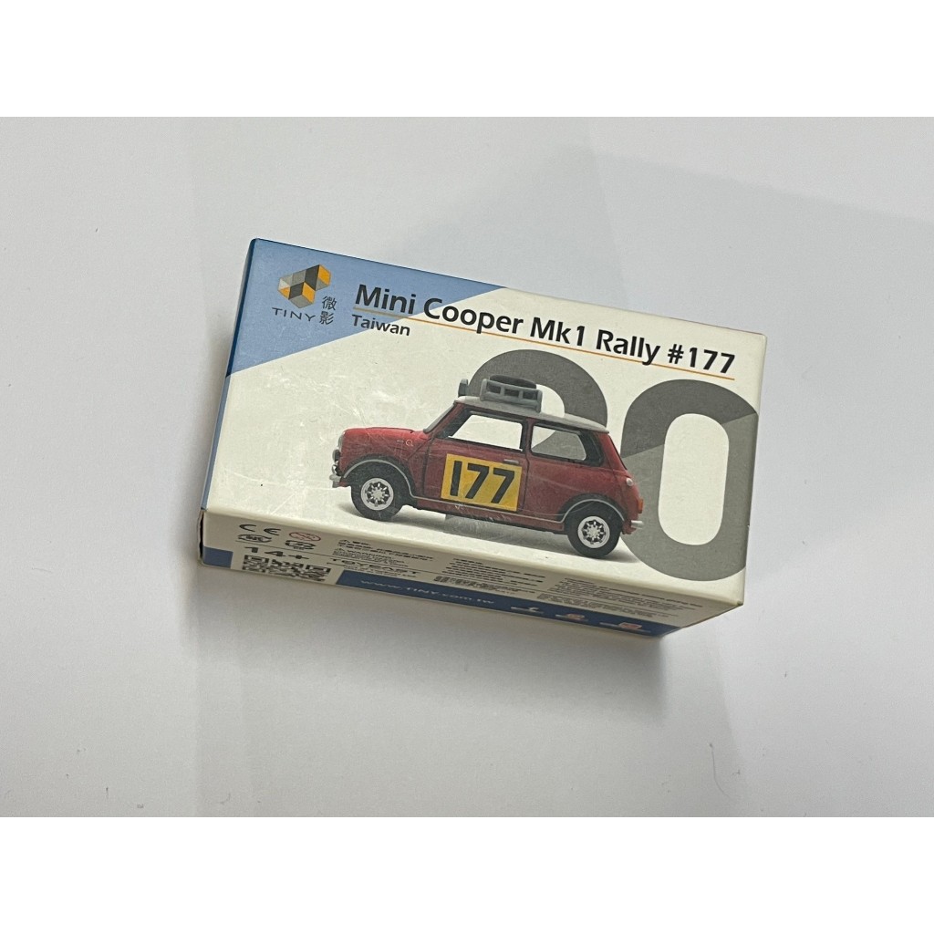 微影 Tiny #20 Mini Cooper Mk1 Rally#177 台灣 汽車模型