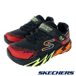 SKECHERS 休閒鞋 FLEX-GLOW BOLT 中大童 400138LBKRD 黑 現貨