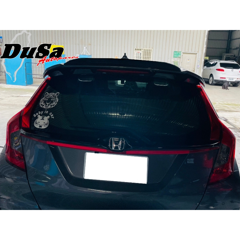 《DUSA》喜美 Honda Fit 2代 添加在RS上 PDL HPDL 尾翼 後擾流 PUF軟性材質全新素材未烤漆