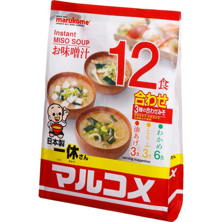 【丸米】日本味噌 Marukome 一休即食味噌湯12入(原味/減鹽)