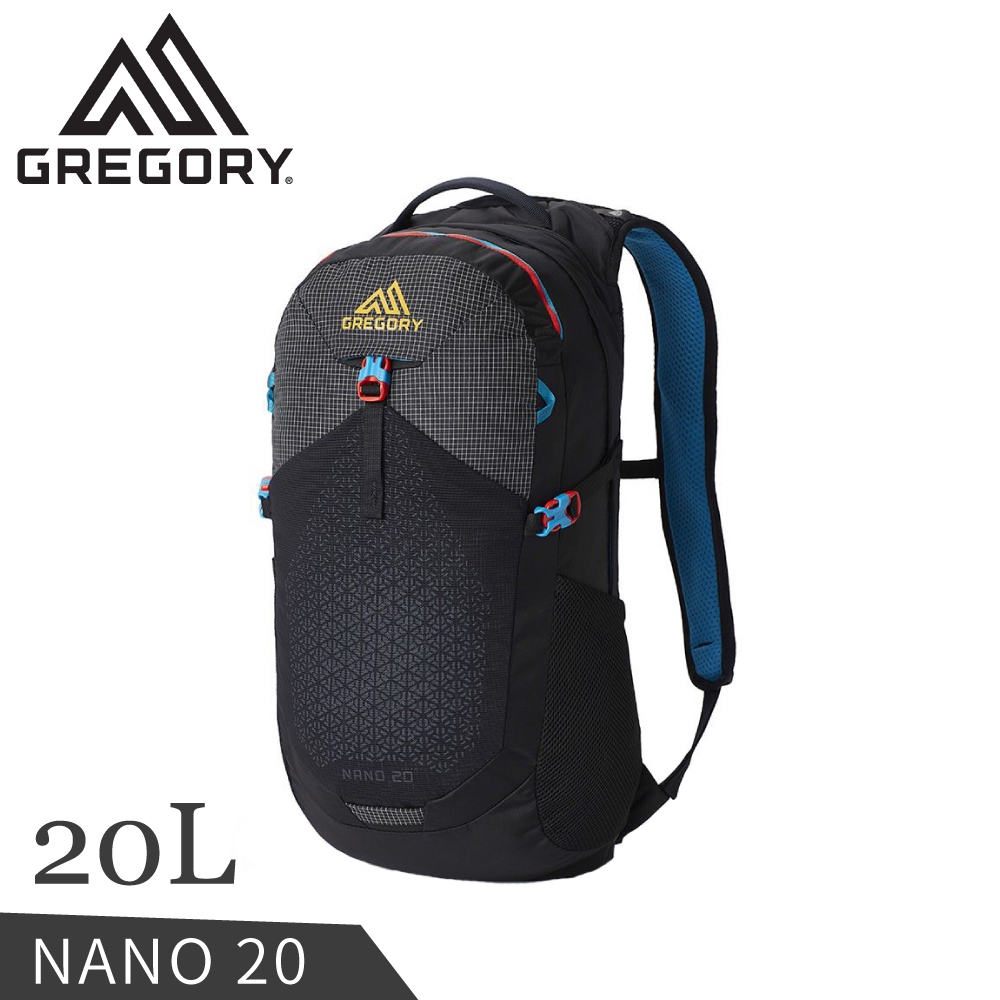 【GREGORY 美國 20L NANO 多功能背包《科技黑》】111499/雙肩背包/後背包/輕便背包/登山背包/旅行