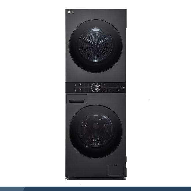 LG樂金WashTower13公斤AI智控黑色洗衣塔洗乾衣機WD-S1310B