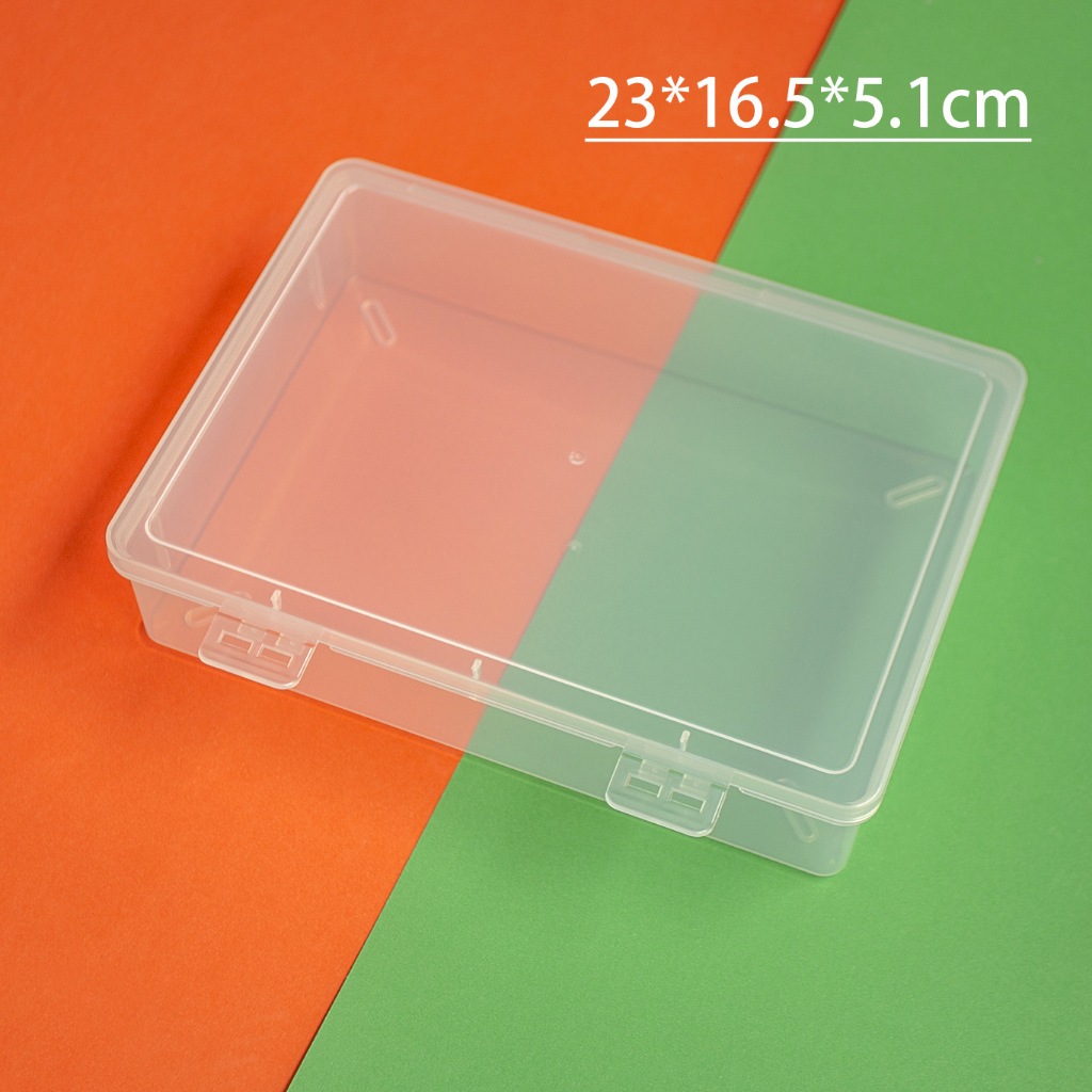 塑膠透明長方形有蓋迷你收納小盒子工具收納釣釣具小配件整理盒
