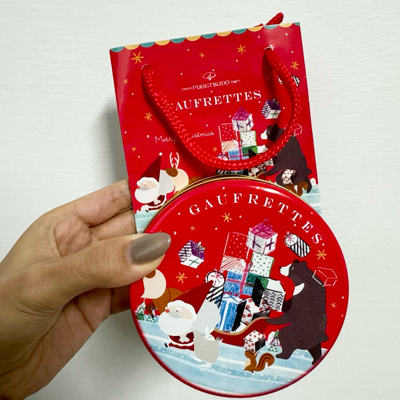 東京風月堂 聖誕限定禮盒  法蘭酥 空盒（含提袋）