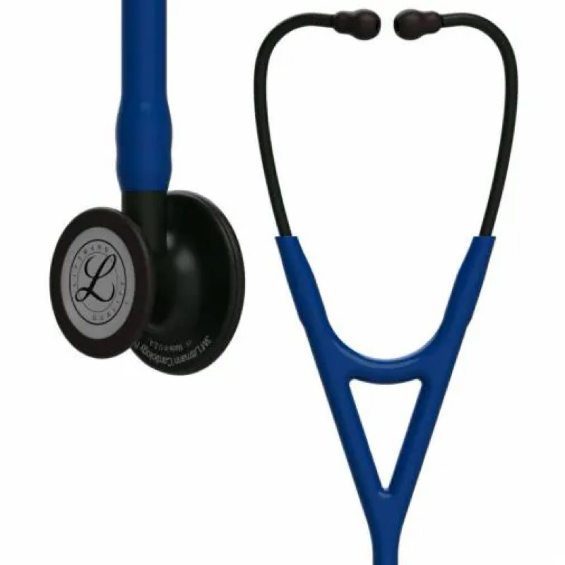 3M 心臟科第四代聽診器 6168, 海軍藍色管/隱士黑聽頭 雙面聽診器