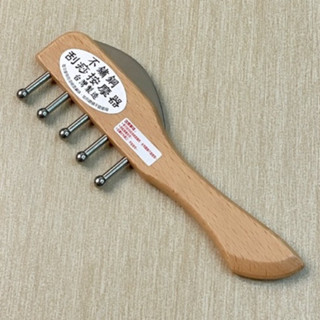 原木不鏽鋼刮痧按摩器 按摩梳 刮痧板 按摩板 按摩 刮痧 按摩器 刮痧器 刮痧按摩器 刮痧按摩 無痕刮痧