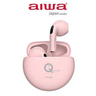 AIWA 愛華 真無線藍牙耳機 AT-X80Q (粉/白/黑 3色)『福利品』