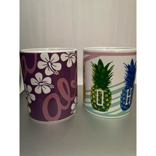 現貨Aloha馬克杯 咖啡杯 水杯 扶桑花 Hawaii陶瓷杯 可微波 杯子 鳳梨 Pineapple茶杯